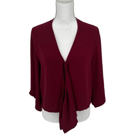 The Impeccable Pig Burgundy Shrug Medium - Picture 1 of 6
